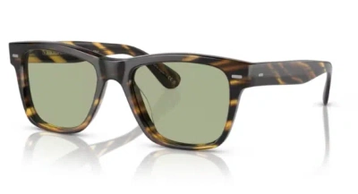 Pre-owned Oliver Peoples Ov5393sf Oliver Sun-f 100352 Cocobolo/green Wash Men's Sunglasses