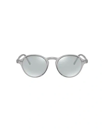 Oliver Peoples Ov5445u Man Eyeglass Frame Grey Size 48 Acetate In Metallic