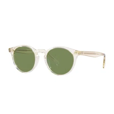 Oliver Peoples Womens Ov5459su Romare Round-frame Acetate Sunglasses In 1692o9 Clear