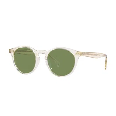 Oliver Peoples Womens Ov5459su Romare Round-frame Acetate Sunglasses In Brown