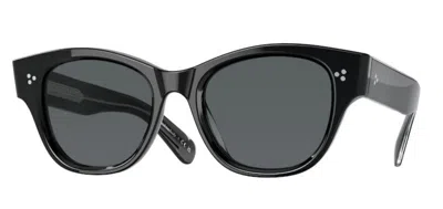 Pre-owned Oliver Peoples Ov5490su Eadie 1492p2 Black/midnight Express Polarized Sunglasses