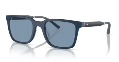 Pre-owned Oliver Peoples Ov5553su Mr. Federer 700380 Semi-matte Blue Ash/marine Sunglasses
