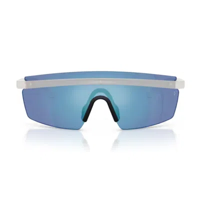 Oliver Peoples Shield Sunglasses In White