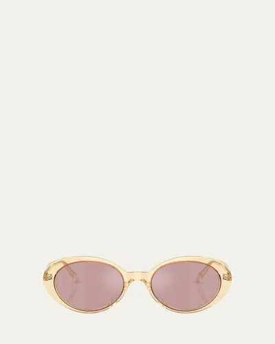 Oliver Peoples Ov5565su Oval Sunglasses In Pink