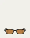 Oliver Peoples Ov5588su Acetate Round Sunglasses In Yellow