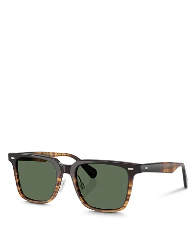 Oliver Peoples Ov5592s Mr. Federer Ii Rectangular Sunglasses, 52mm In Green
