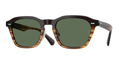 Oliver Peoples Ov5593s R-11 Polarized 13929a Occhiali Da Sole Marroni Per Uomo In Green