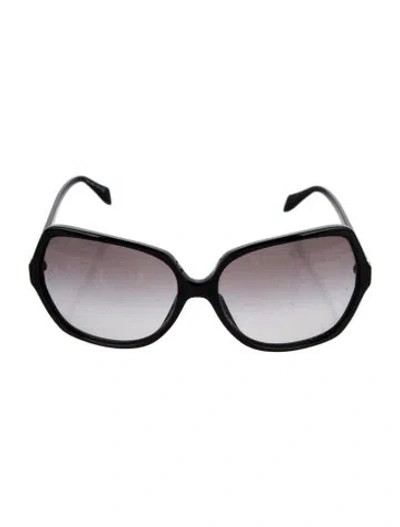Pre-owned Oliver Peoples Oversize Gradient Sunglasses In Black