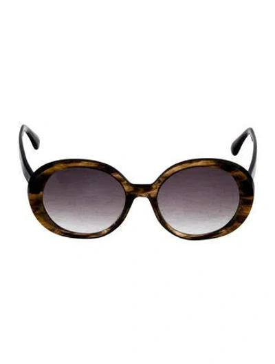 Pre-owned Oliver Peoples Oversize Gradient Sunglasses In Brown