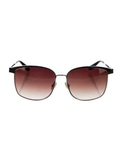 Pre-owned Oliver Peoples Oversize Gradient Sunglasses In Brown