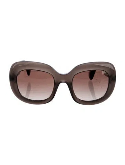 Pre-owned Oliver Peoples Oversize Gradient Sunglasses In Brown