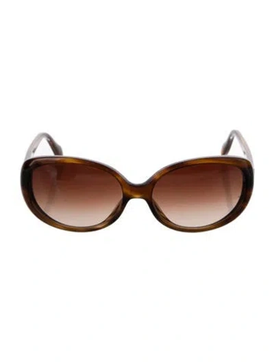 Pre-owned Oliver Peoples Oversize Gradient Sunglasses In Brown