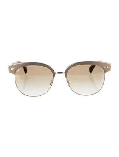 Pre-owned Oliver Peoples Oversize Gradient Sunglasses In Neutrals