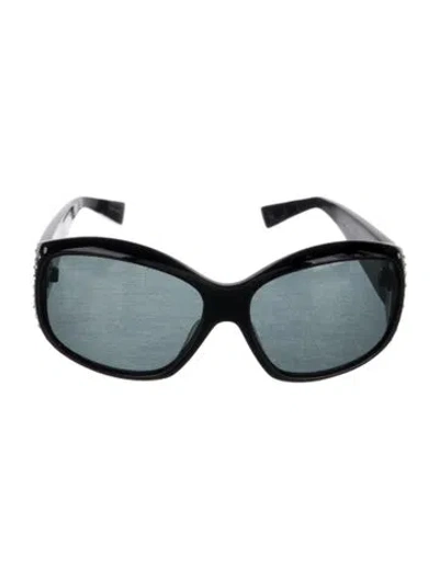 Pre-owned Oliver Peoples Oversize Tinted Sunglasses In Black
