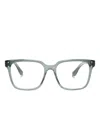 Oliver Peoples Parcell Square-frame Glasses In Green