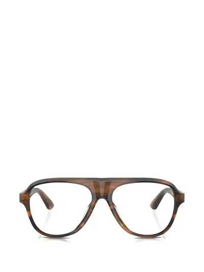 Oliver Peoples Paul Newman Pilot-frame Glasses In Brown
