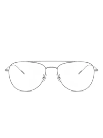 Oliver Peoples Pilot-frame Glasses In Gray
