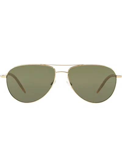 Oliver Peoples Classic Aviator Sunglasses In Gold