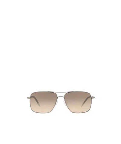 Oliver Peoples Pilot Sunglasses In Nude