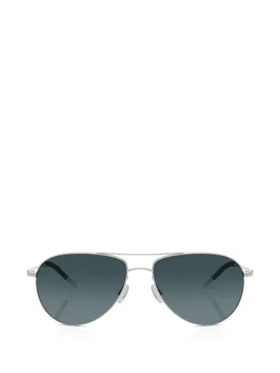 Oliver Peoples Pilot-frame Sunglasses In Blue