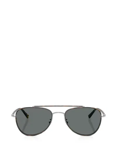 Oliver Peoples Pilot-frame Sunglasses In Brown