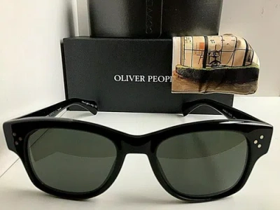 Pre-owned Oliver Peoples Polarized  Ov 5242s 1005/p2 Jannsson 51mm Black Men Sunglasses