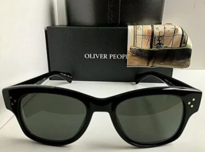 Pre-owned Oliver Peoples Polarized  Ov 5242s 1005/p2 Jannsson Sun 51mm Black Sunglasses