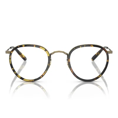 Oliver Peoples Prescription Glasses Ov1104 5039 Mp 2 Vintage Dtb Antique Gold/transparent Men In Brown