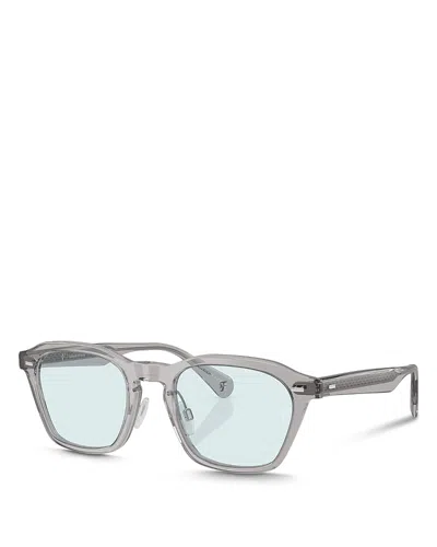 Oliver Peoples R-11 Round Sunglasses, 52mm In Gray