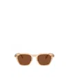 Oliver Peoples 52mm Rectangular Polarized Sunglasses In Brown