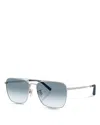 Oliver Peoples R-15 Square Sunglasses, 56mm In Silver
