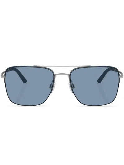 OLIVER PEOPLES R-2 SQUARE-FRAME SUNGLASSES