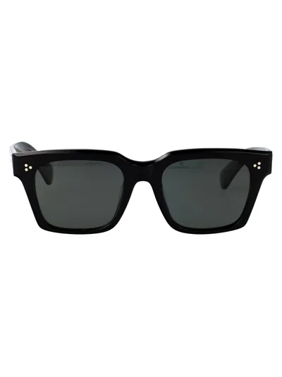 Oliver Peoples R-4 Sunglasses In Black