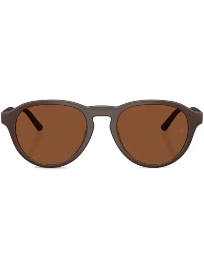 Oliver Peoples R-8 Sonnenbrille In Braun