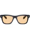 Oliver Peoples Rectangle-frame Sunglasses In 黑色