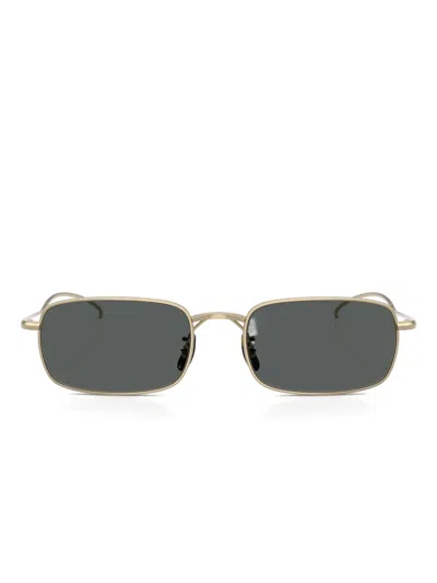 Oliver Peoples Rectangle-frame Sunglasses In Brown