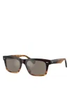 Oliver Peoples Rectangular Sunglasses, 55mm In Brown