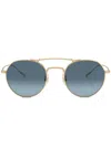 Oliver Peoples Reymont Round-frame Sunglasses In 5292q8 Gold