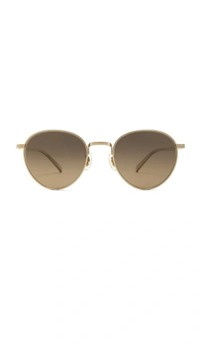 Oliver Peoples Rhydian Sunglasses In Metallic Gold