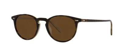 Pre-owned Oliver Peoples Riley Sun 5004su Tortoise Horn/brown Polarize(1666/57) Sunglasses In Brown Polarized