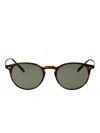 Oliver Peoples Riley Sun Round-frame Sunglasses In Green