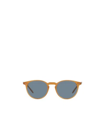 Oliver Peoples Riley Sun Round Frame Sunglasses In Gray