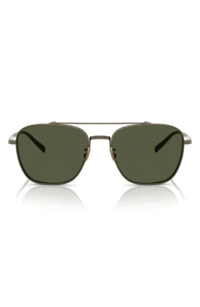 Oliver Peoples Rivetti 55mm Gradient Pilot Sunglasses In Antiq Cop