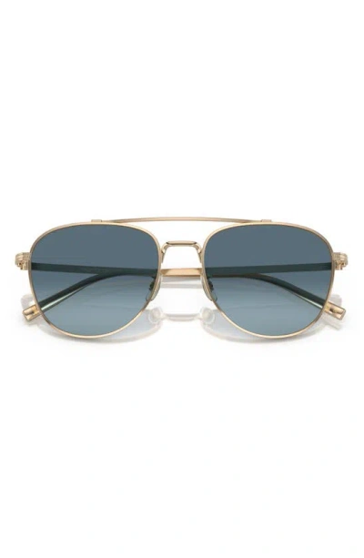 Oliver Peoples Rivetti 55mm Gradient Pilot Sunglasses In Gold