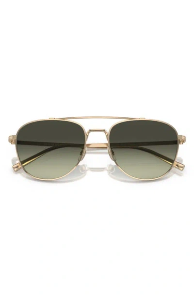 Oliver Peoples Rivetti 55mm Gradient Pilot Sunglasses In Gold