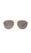 Oliver Peoples Rivetti Sunglasses In Gold & Carbon Grey