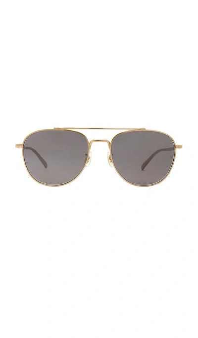 Oliver Peoples Rivetti Sunglasses In Gold & Carbon Grey