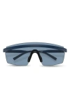 Oliver Peoples Roger Federer 135mm Shield Sunglasses In Matte Blue