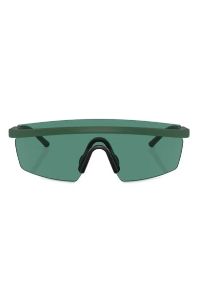 Oliver Peoples Roger Federer 135mm Shield Sunglasses In Matte Green