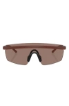 Oliver Peoples Roger Federer 135mm Shield Sunglasses In Matte Red